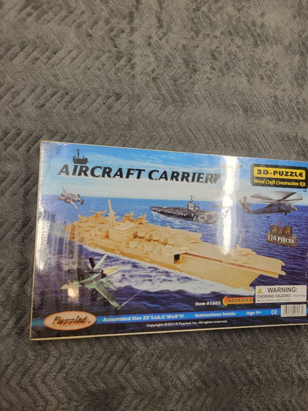 Puzzled Inc, Aircraft Carrier 3 D Puzzle new